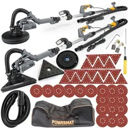 Szlifierka do gipsu typu żyrafa 2w1 teleskopowa Powermat PM-DG-1450DL