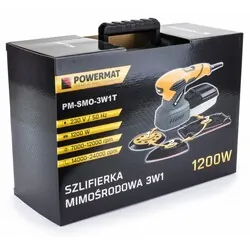 Szlifierka oscylacyjna mimośrodowa 125 mm 1200W Powermat PM-SMO-3W1T multiszlifierka 3w1
