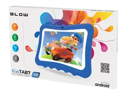 Tablet edukacyjny dla dzieci BLOW KidsTAB7 V2 7 cali 4/32GB 2MP   niebieskie etui