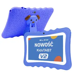 Tablet edukacyjny dla dzieci BLOW KidsTAB7 V2 7 cali 4/32GB 2MP   niebieskie etui
