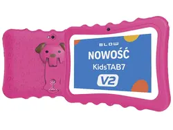 Tablet edukacyjny dla dzieci BLOW KidsTAB7 V2 7 cali 4/32GB 2MP   różowe etui