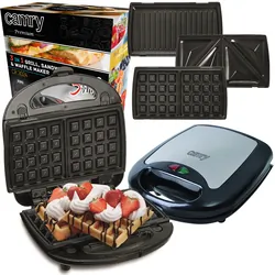 Toster gofrownica sandwich Camry CR 3024 3w1 opiekacz grill 750W nieprzywierający