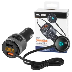 Transmiter FM BLOW Bluetooth 5.0 zestaw głośnomówiący   1x Quick Charge 3.0