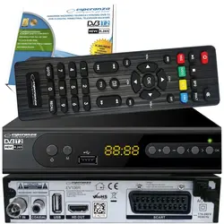 Tuner cyfrowy Esperanza EV106R DVB-T2 H.265/HEVC