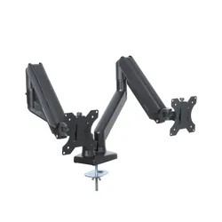 Uchwyt biurkowy gazowy 2 monitory LED/LCD 13-27 cala   PIVOT - ART UM-116