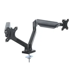 Uchwyt biurkowy gazowy 2 monitory LED/LCD 13-27 cala   PIVOT - ART UM-116