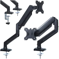 Uchwyt biurkowy gazowy do 1 monitora LED/LCD 13-27 cala   PIVOT - ART UM-115
