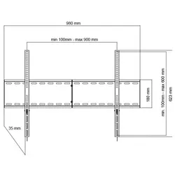 UCHWYT DO TV LCD/LED/MULTIMEDIA 55-100
