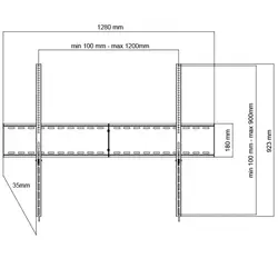UCHWYT DO TV LCD/LED/MULTIMEDIA 70-120