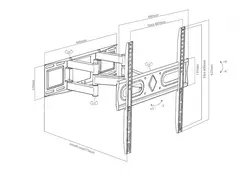 UCHWYT DO TV LED/LCD 26-70