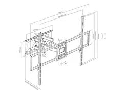 Uchwyt do TV LED/LCD 50-100