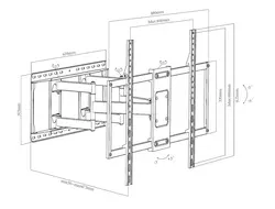 Uchwyt do TV LED/LCD 50-120