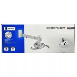 Uchwyt ścienny do projektora multimedialnego Cabletech UCH0101 10KG - szary