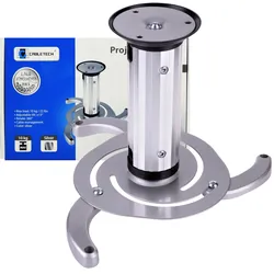 Uchwyt sufitowy do projektora multimedialnego Cabletech UCH0100 10KG - srebrny