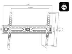 Uchwyt TV LCD HQ 37