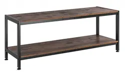 Uniwersalny stojak pod tv, tuner, multimedia 40KG SM-01 ART 120cm 2-półki