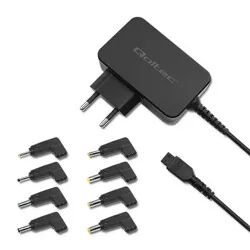 Uniwersalny zasilacz sieciowy do laptopa 45W Qoltec 8 wtyczek