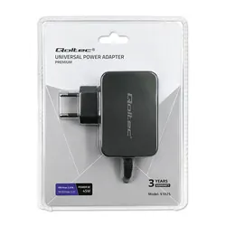 Uniwersalny zasilacz sieciowy do laptopa 45W Qoltec 8 wtyczek