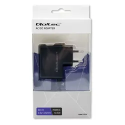 Uniwersalny zasilacz wtyczkowy Qoltec 10.5W 5V 2.1A 3.5*1.35mm