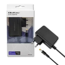 Uniwersalny zasilacz wtyczkowy Qoltec 18W 9V 2A 5.5*2.5mm