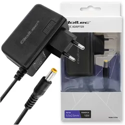 Uniwersalny zasilacz wtyczkowy Qoltec 18W 9V 2A 5.5*2.5mm