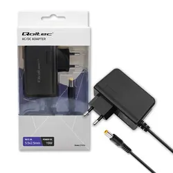 Uniwersalny zasilacz wtyczkowy Qoltec 19W 9V 2.1A 5.5*2.5mm