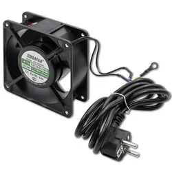 Wentylator do szaf RACK 19'' 230V Qoltec 120x120x38 Czarny