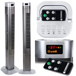 Wentylator kolumnowy 121 cm 90W Powermat Grey Tower-120   pilot
