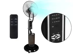 Wentylator stojący klimator  podłogowy z funkcją mgiełki 16 cali 90W - kolor czarny