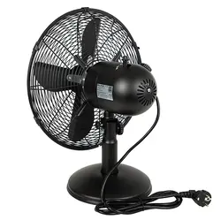 Wentylator stołowy biurkowy 12 cali 30 cm 50W - kolor czarny