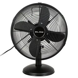 Wentylator stołowy biurkowy 12 cali 30 cm 50W - kolor czarny