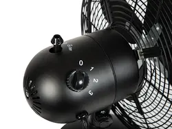 Wentylator stołowy biurkowy 12 cali 30 cm 50W - kolor czarny