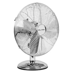 Wentylator stołowy biurkowy 12 cali 30 cm 50W - kolor srebrny