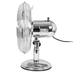 Wentylator stołowy biurkowy 12 cali 30 cm 50W - kolor srebrny