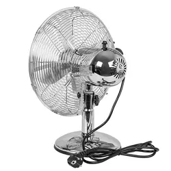 Wentylator stołowy biurkowy 12 cali 30 cm 50W - kolor srebrny