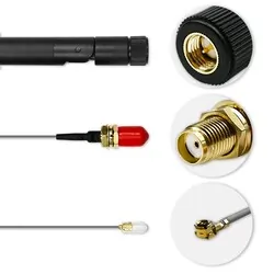 Wewnętrzna antena dookólna Wi-Fi 2.4/2.5 GHz 5.1/5.8 GHz Qoltec 5dBi