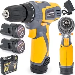Wkrętarka akumulatorowa 1,5Ah 12V LED Powermat PM-WA-12V-1.5AT   walizka