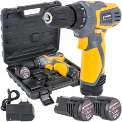Wkrętarka akumulatorowa 1,5Ah 12V LED Powermat PM-WA-12V-1.5AT   walizka
