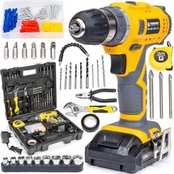 Wkrętarka wiertarka akumulatorowa 20V 1,5AhLED Powermat PM-WA-20V2-SU zestaw akcesoriów   walizka