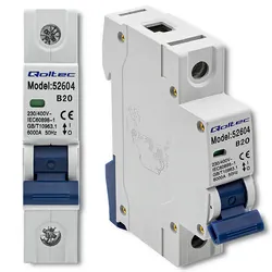 Wyłącznik nadprądowy B20 bezpiecznik AC Qoltec 1P 20A