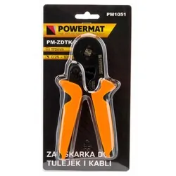 Zaciskarka do tulejek i kabli 0,25-10mm² Powermat PM-ZDTK-0.2510T