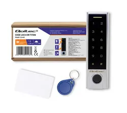 Zamek szyfrowy dotykowy Qoltec Titan z czytnikiem linii papilarnych RFID Bluetooth kod karta brelok dzwonek