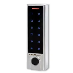 Zamek szyfrowy dotykowy Qoltec Titan z czytnikiem linii papilarnych RFID Bluetooth kod karta brelok dzwonek