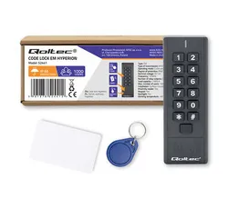 Zamek szyfrowy Qoltec CALISTO z czytnikiem RFID kod karta brelok   dzwonek