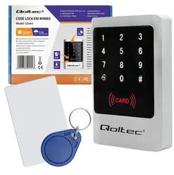 Zamek szyfrowy Qoltec MIMAS z czytnikiem RFID kod karta brelok dzwonek