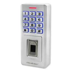 Zamek szyfrowy Qoltec Oberon z czytnikiem linii papilarnych RFID kod karta brelok dzwonek