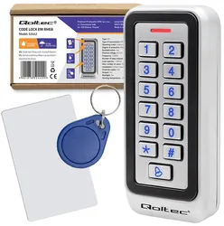 Zamek szyfrowy Qoltec RHEA z czytnikiem RFID kod karta brelok   dzwonek