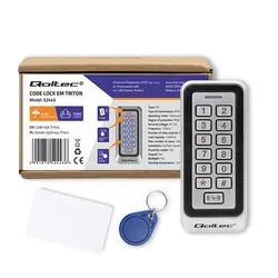 Zamek szyfrowy Qoltec TRITON z czytnikiem RFID kod karta brelok