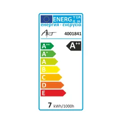 Żarówka LED ART GU10 7W AC230V 50x57mm ciepły biały