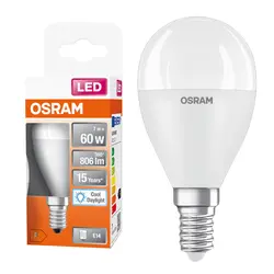 Żarówka LED E14 OSRAM 7.5W 6500K barwa zimno-biała
